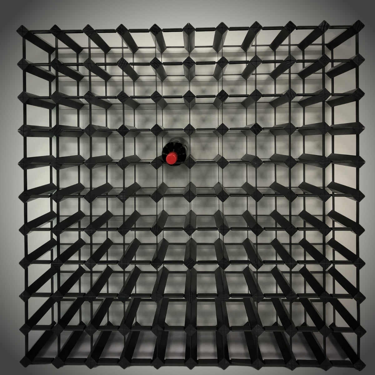 Custom Built Wine Rack | Black Onyx Finish