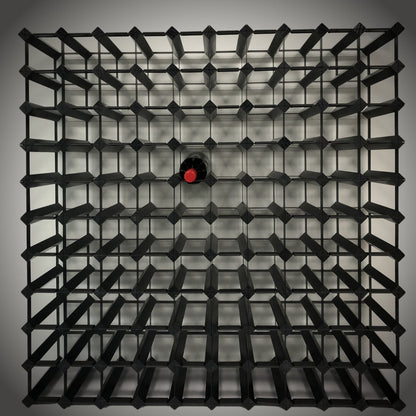 Custom Built Wine Rack | Black Onyx Finish
