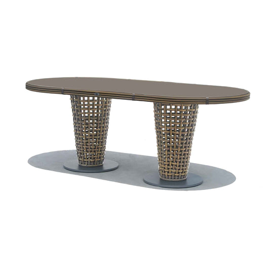 Dynasty 7-Piece Dining Set with Sunbrella Cushion