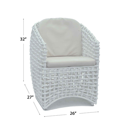 Dynasty 5-Piece Dining Set with Sunbrella Cushion