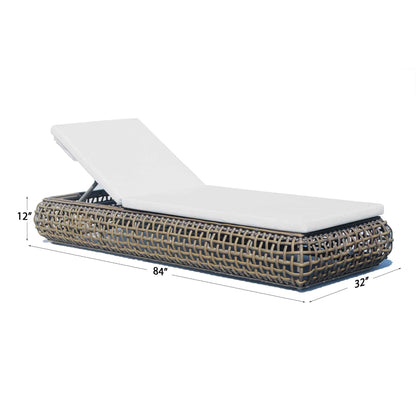 Dynasty Chaise Lounger with Sunbrella Cushion