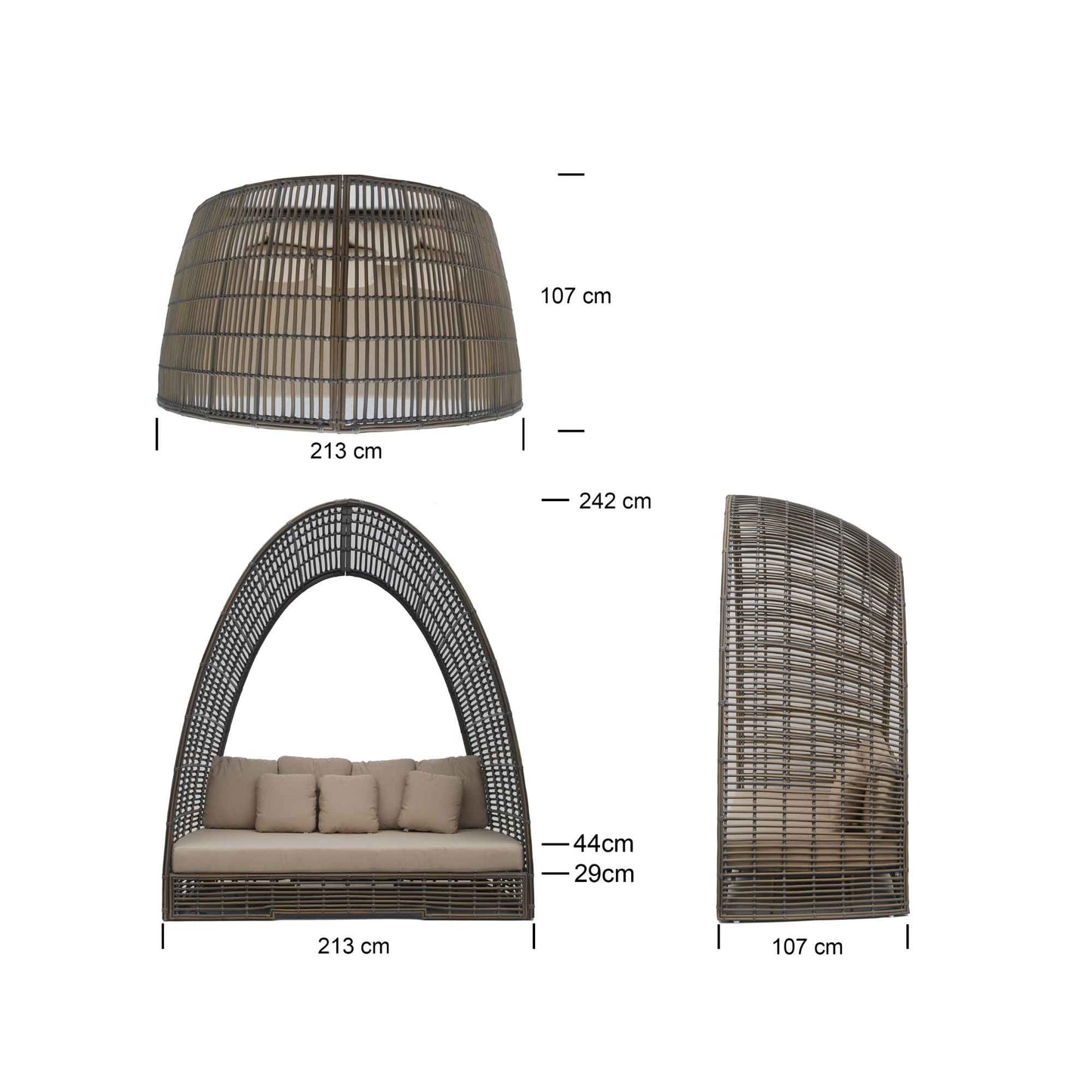 Ruby Daybed with Sunbrella Cushion