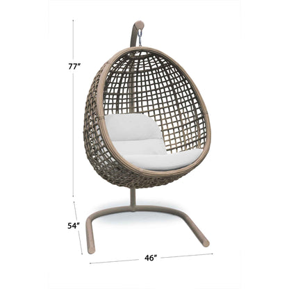 Dynasty Hanging Chair with Frame and Sunbrella Cushion