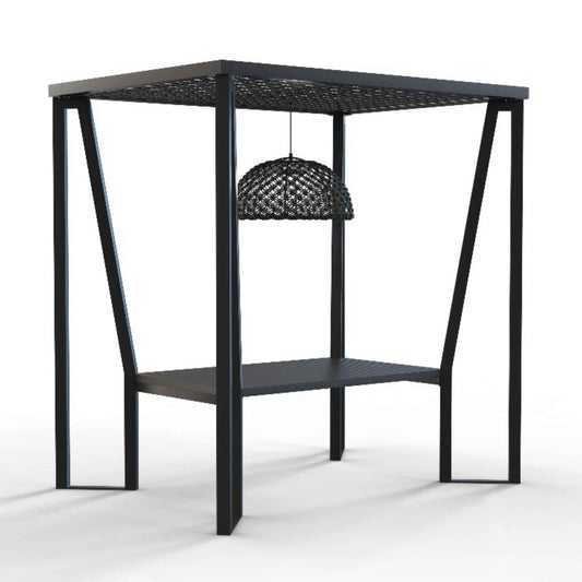 Horizon 8FT Pergola w/Aluminum Table & Lamp