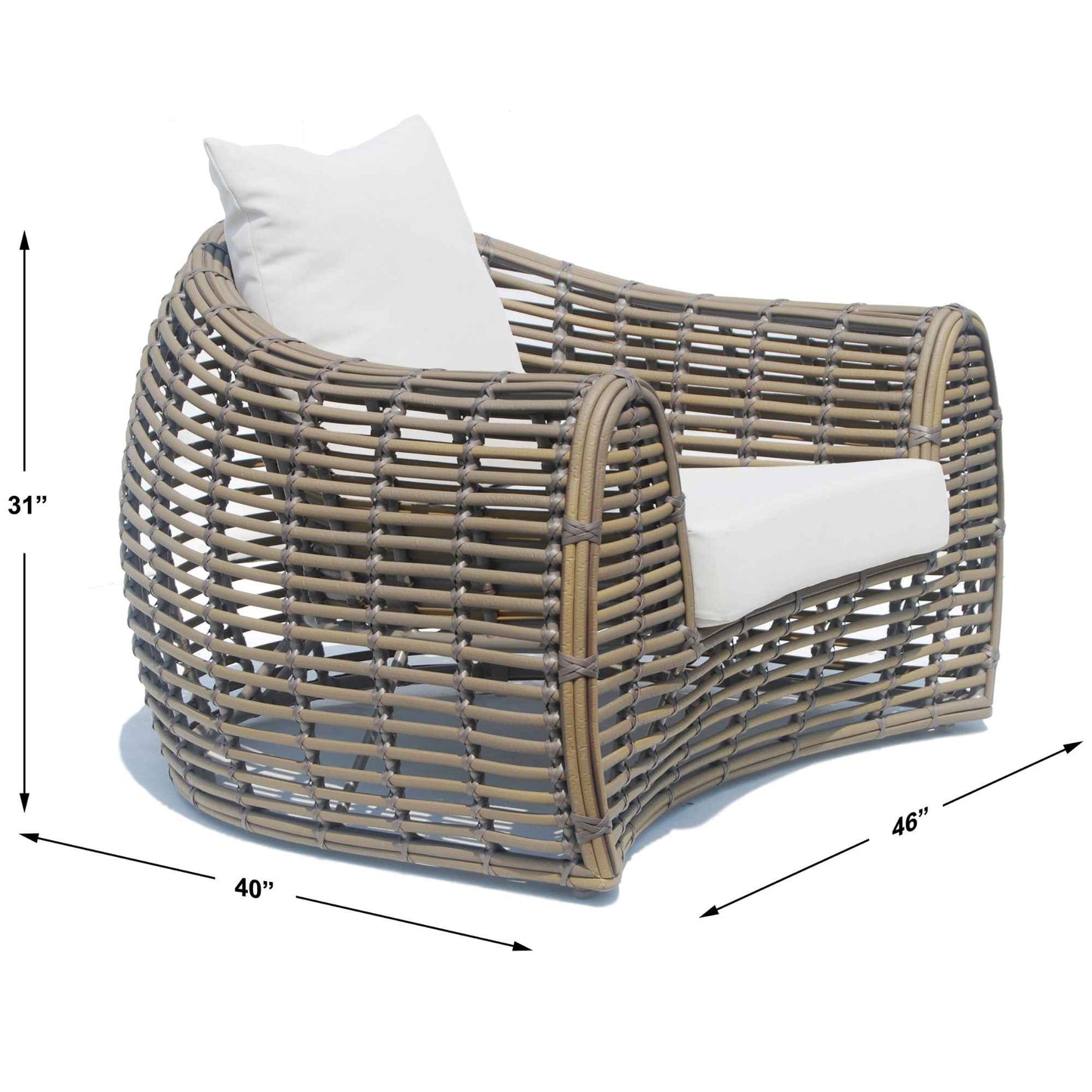 Ruby Armchair with Sunbrella Cushion