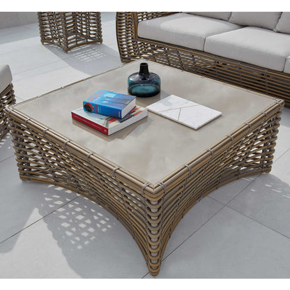 Ruby Coffee Table with Glass