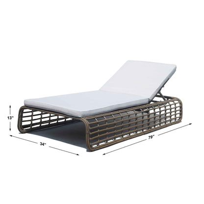 Ruby Chaise Lounger with Sunbrella Cushion
