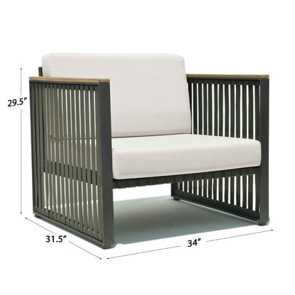 Horizon Armchair with Sunbrella Cushion
