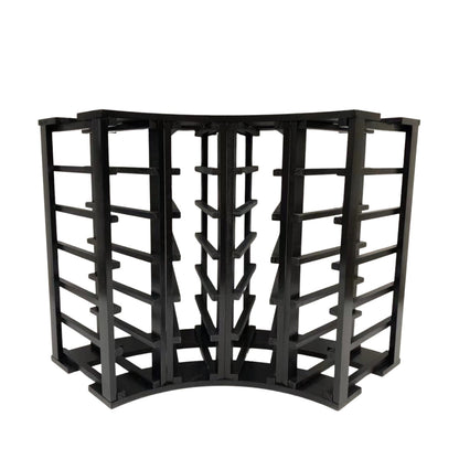 4-Column 24-Bottle Curved Corner Wine Cube - 18mm Thick