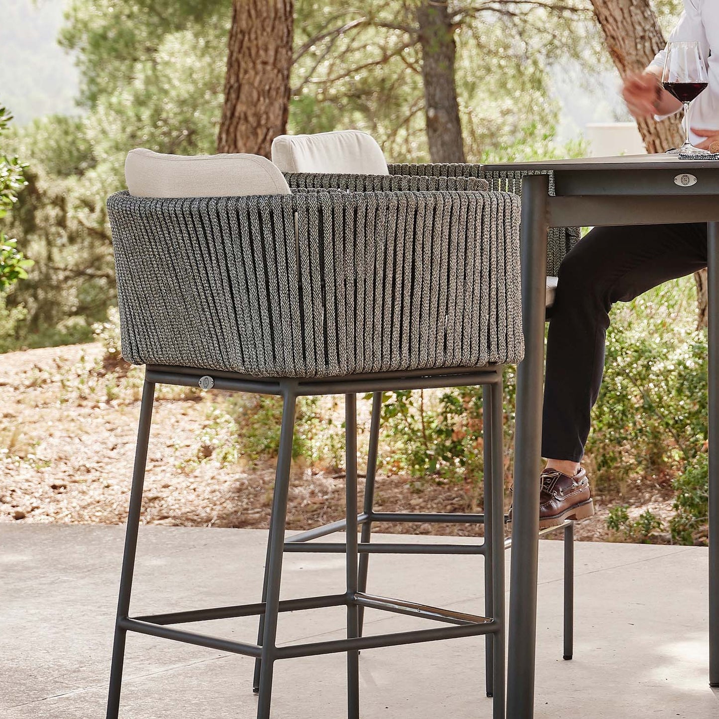 Boston Barstool with Sunbrella Cushion
