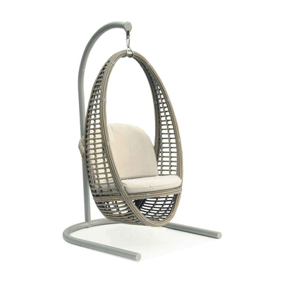 Heri Hanging Chair with Frame and Sunbrella Cushions