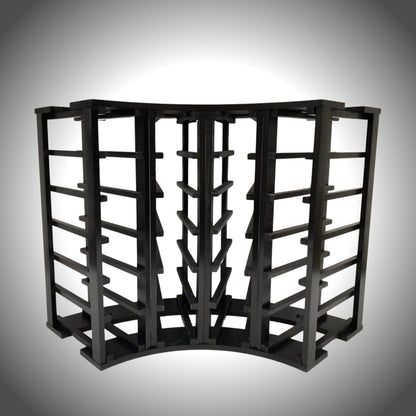 4 Column 24 Bottle Curved Corner Wine Cube