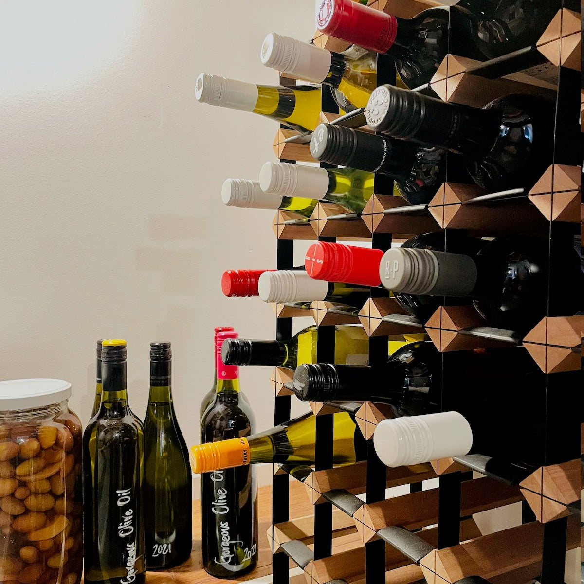 Custom Built Wine Rack | Rustic Hardwood