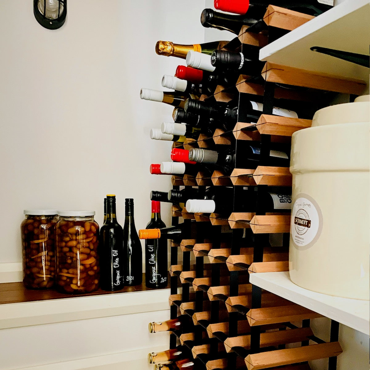 Custom Built Wine Rack | Rustic Hardwood