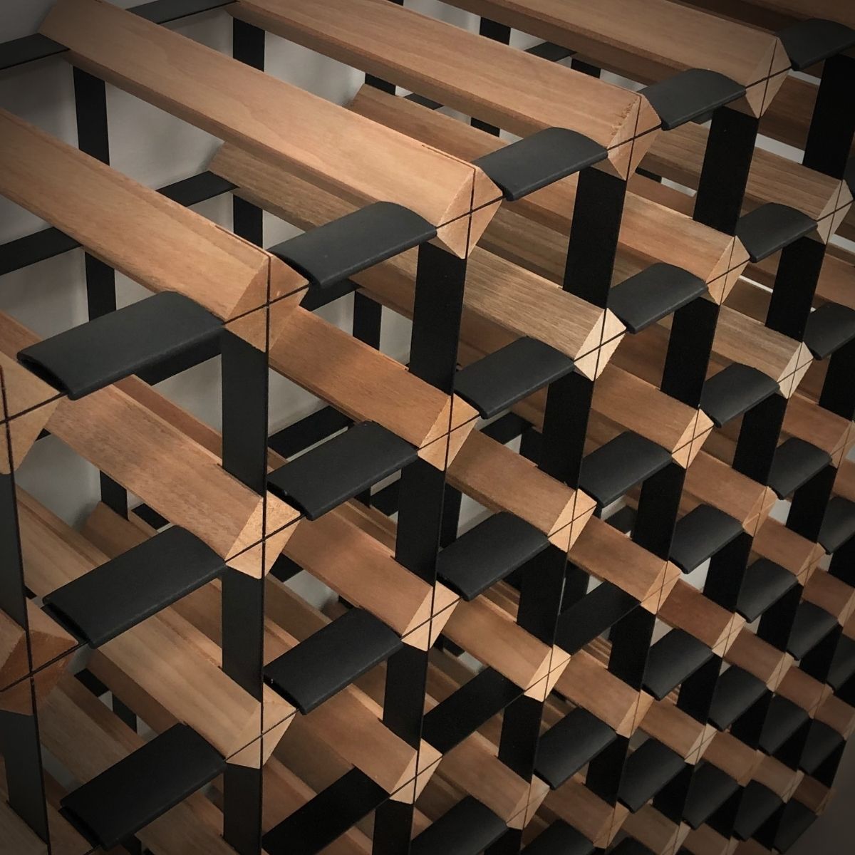 Custom Built Wine Rack | Rustic Hardwood
