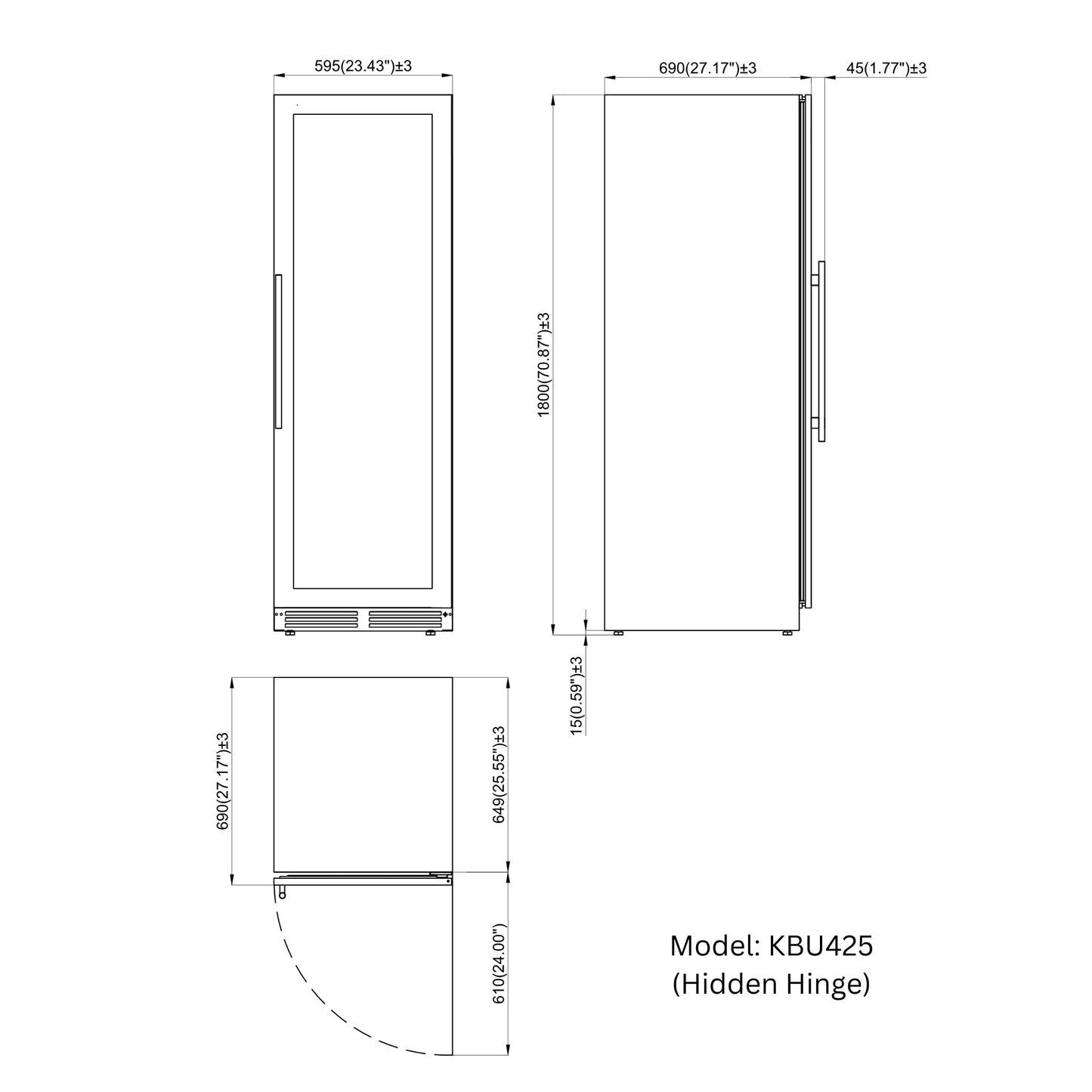 15CF Large Dual Zone Wine and Beverage Center