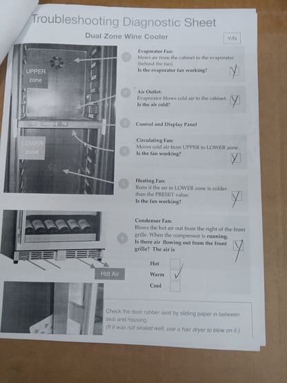 Refurbished - Large Beverage Refrigerator With Low-E Glass Door - Stainless Steel Door