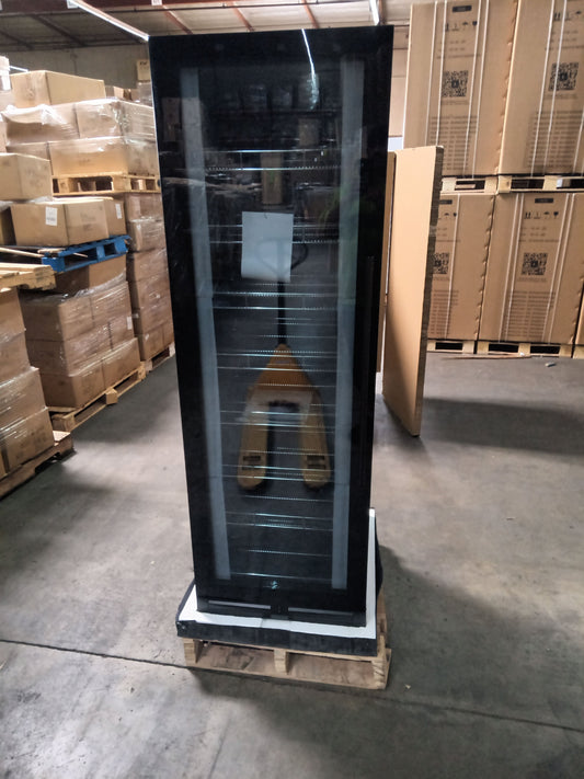 Refurbished - Large Beverage Refrigerator With Low-E Glass Door - Black Door