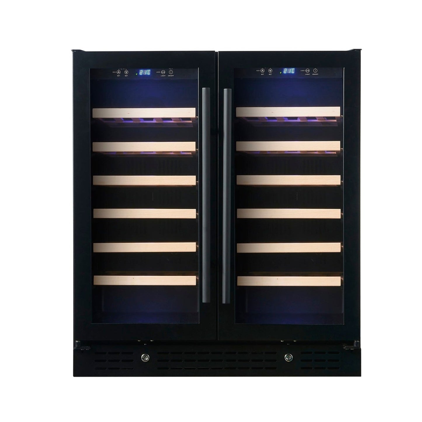 30-inch Dual Zone Wine Cooler with Low-E Glass Door