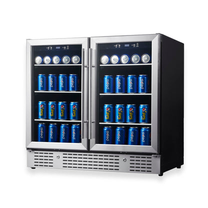 36” Wide Under-Counter Dual Zone Beverage Cooler