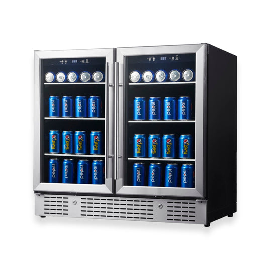 36” Wide Under-Counter Dual Zone Beverage Cooler