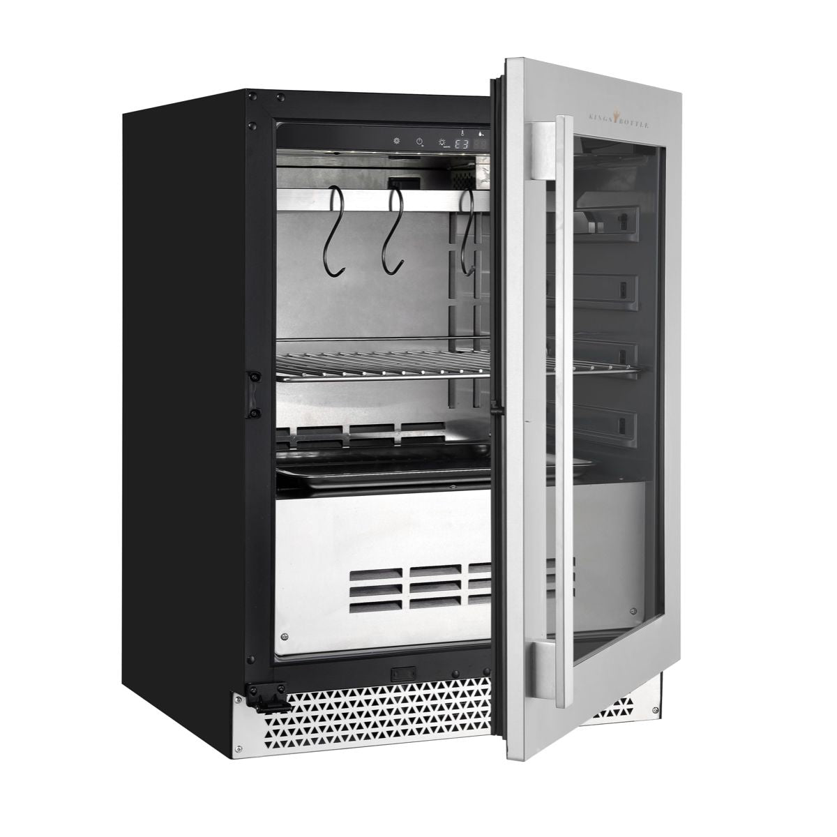 24″ Glass‑Door Meat Aging Fridge (Compact)