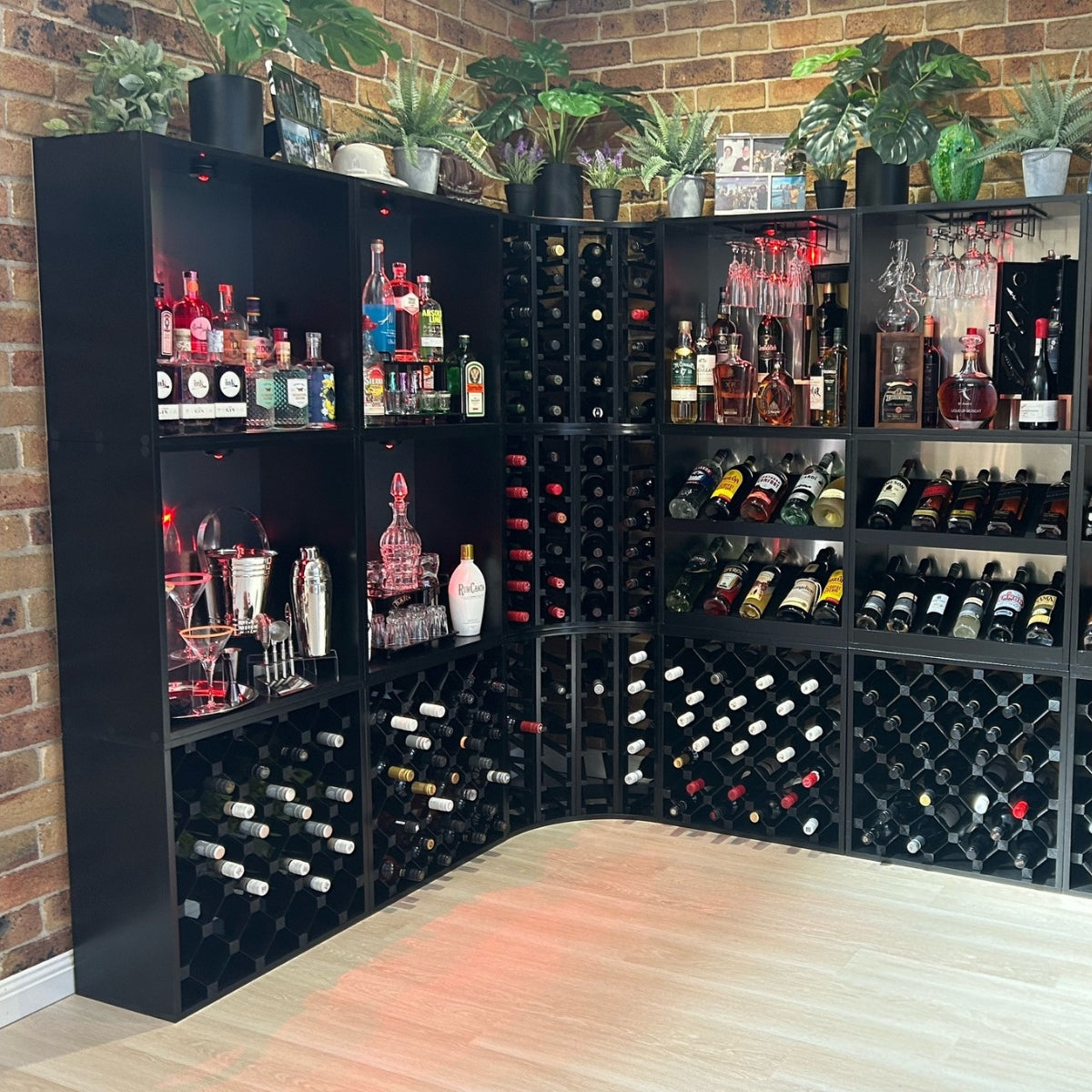 14 Bottle Display Wine Cube | 15mm Thick