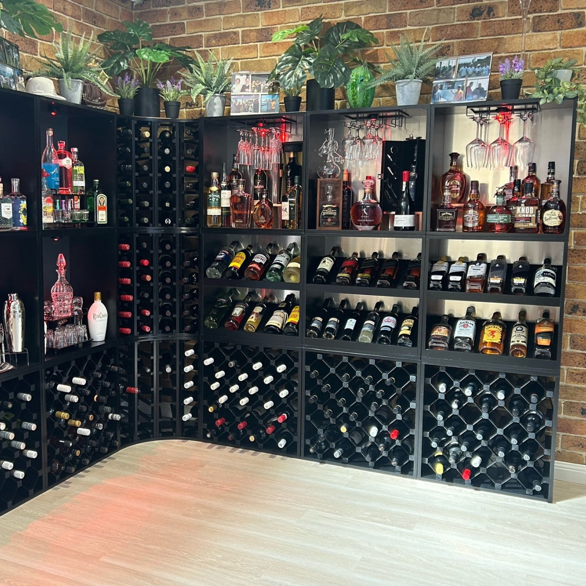 14 Bottle Display Wine Cube | 15mm Thick