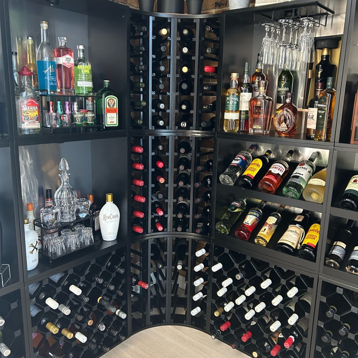 14 Bottle Display Wine Cube | 15mm Thick