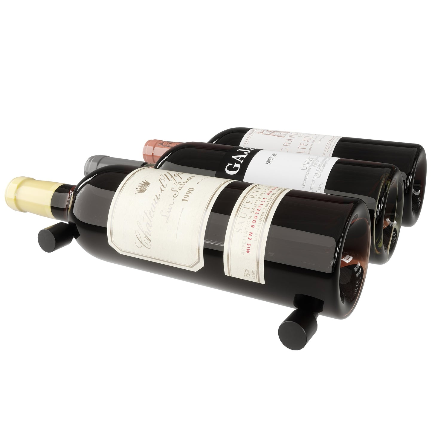 3 Bottle Label Facing Mono Display with Pegs