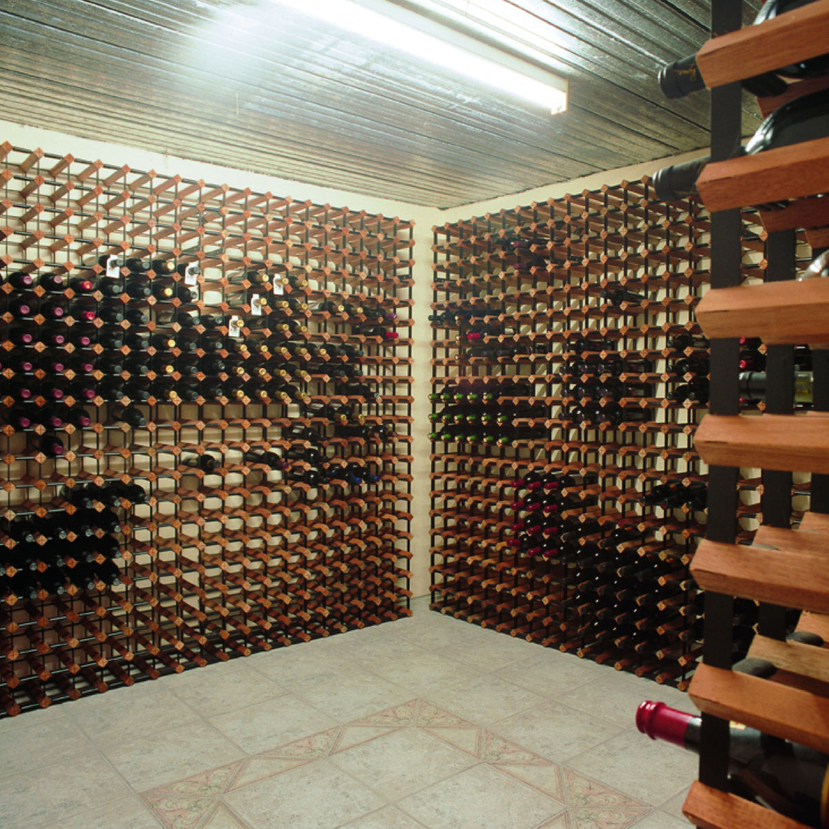 Custom Built Wine Rack | Rustic Hardwood