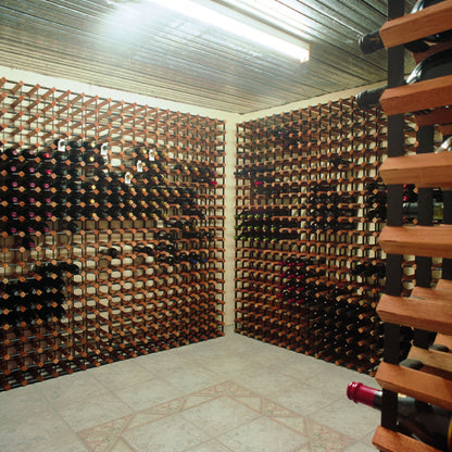 Custom Built Wine Rack | Rustic Hardwood