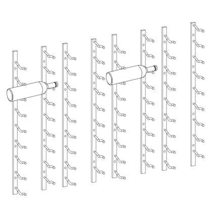 Wall Mounted Metal Wine Racks C-Type