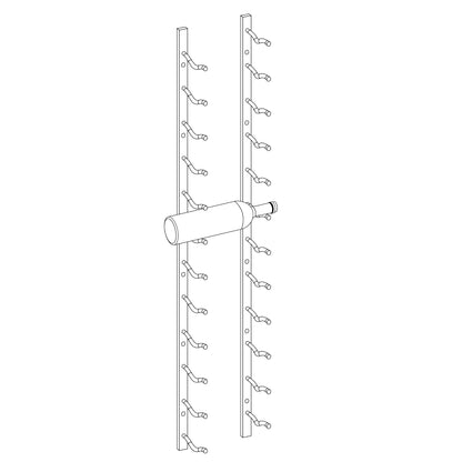 Wall Mounted Metal Wine Racks C-Type