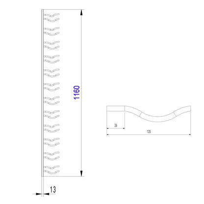 Wall Mounted Metal Wine Racks C-Type