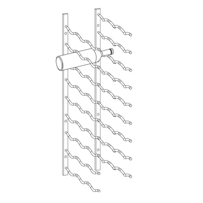 Wall Mounted Metal Wine Racks C-Type