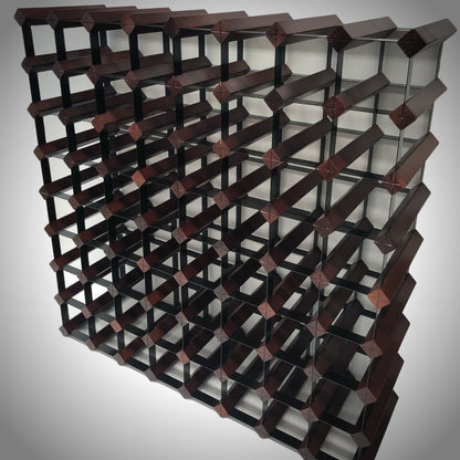 72 Bottle Timber Wine Rack | 8x8 Configuration