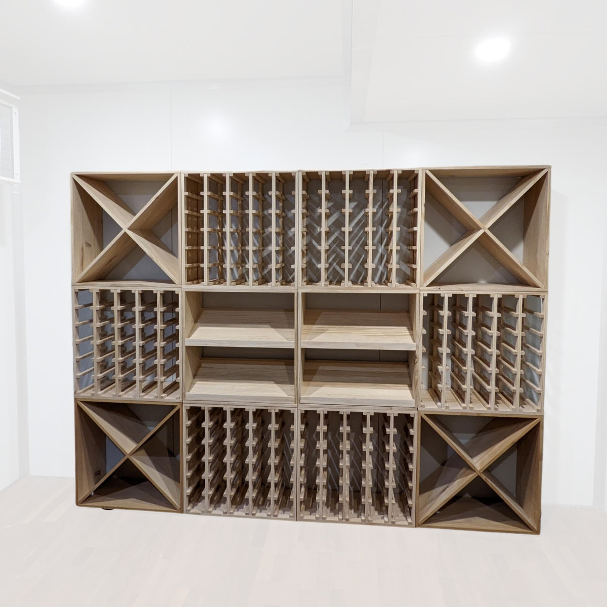 14 Bottle Display Wine Cube | 15mm Thick