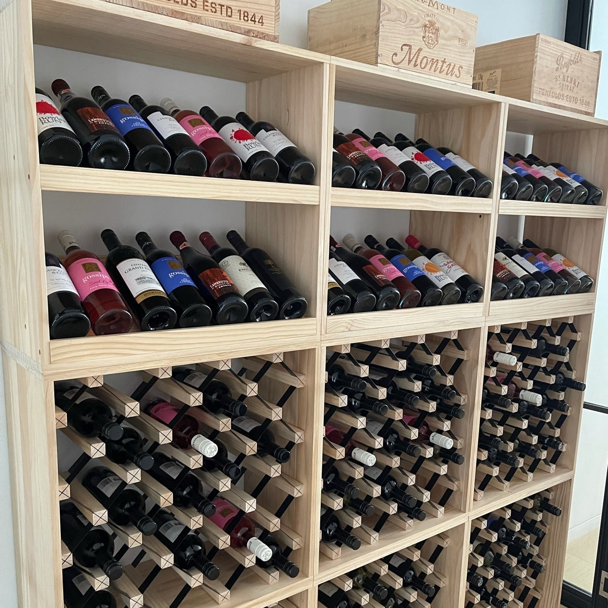 14 Bottle Display Wine Cube | 15mm Thick