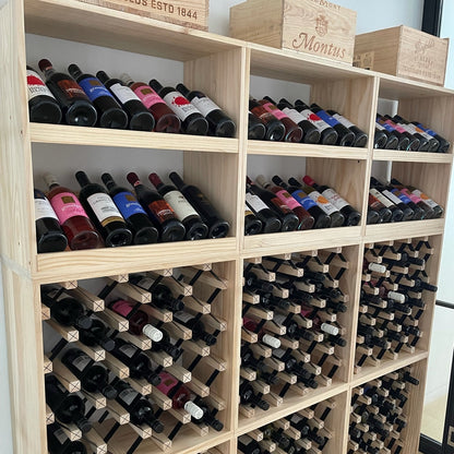 14 Bottle Display Wine Cube | 15mm Thick