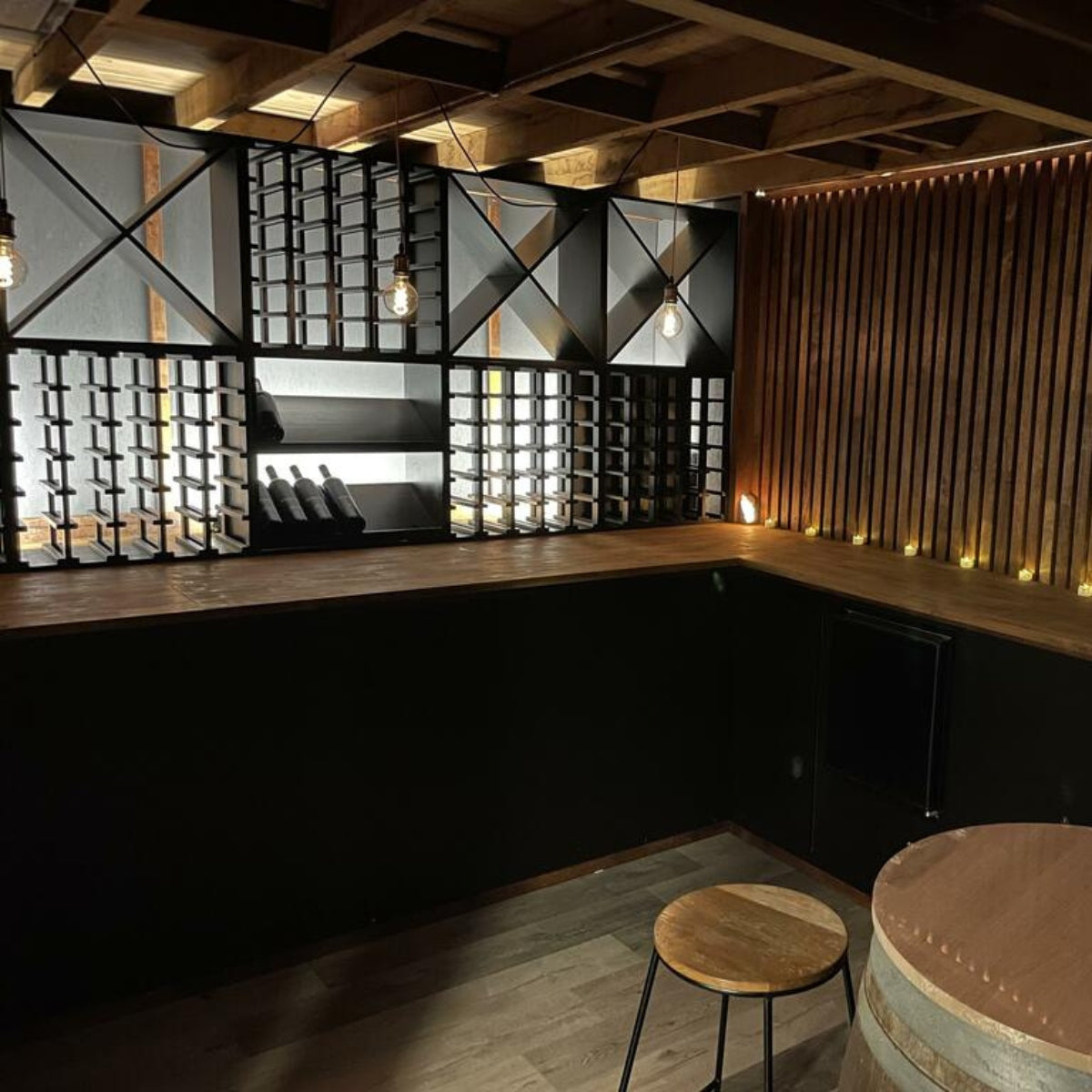 14 Bottle Display Wine Cube | 15mm Thick